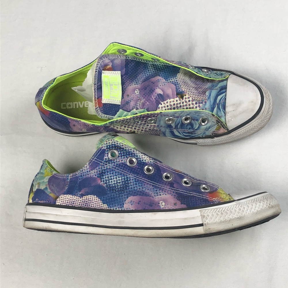 Converse low Floral neon wmns 10